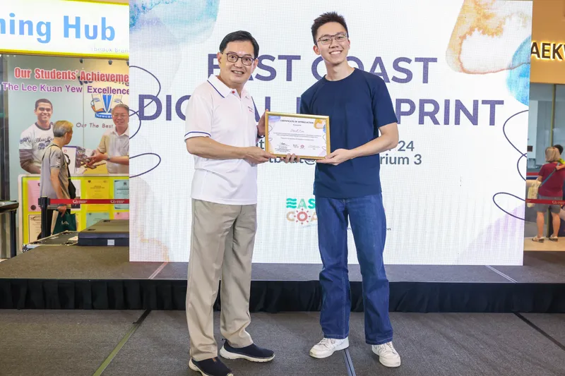 The certificate of recognition from Senior Minister Heng Swee Keat
