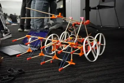 A many-wheeled build and its control app