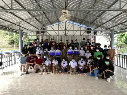 A school group in Thailand