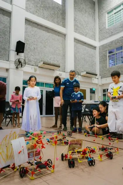 Presenting a robot to the crowd