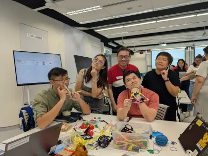 Teachers in the makerspace